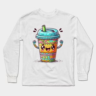 Kawai Coffee Long Sleeve T-Shirt